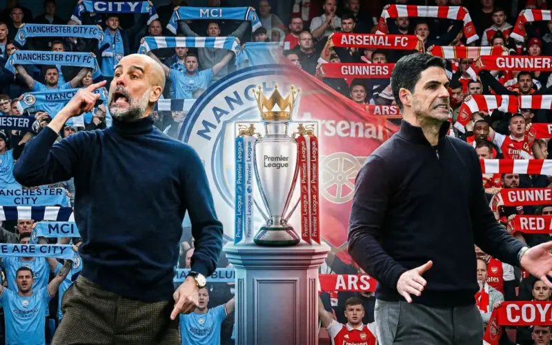 فارق الأهداف أولًا وقد نلجأ إلى “الفاصلة”: معايير حسم الدوري الإنجليزي حال تساوي النقاط بين آرسنال ومانشستر سيتي